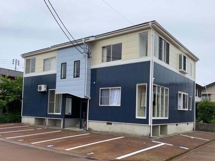 長岡市　アパートS　屋根・外壁塗装工事